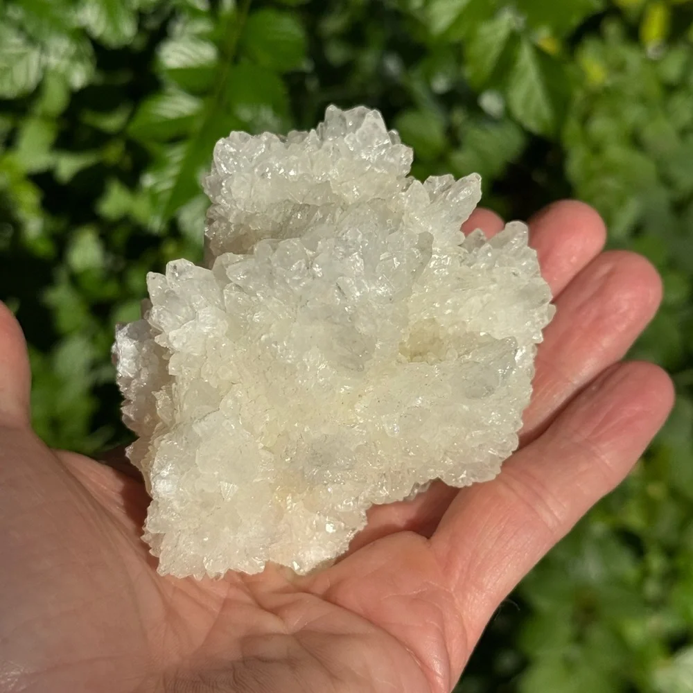 White Aragonite Cluster